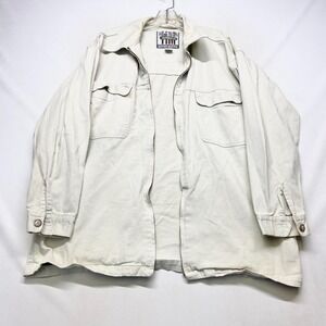 Heyman Outerwear Extreme Comfort Jacket Mens Large White Long Sleeve Full Zip